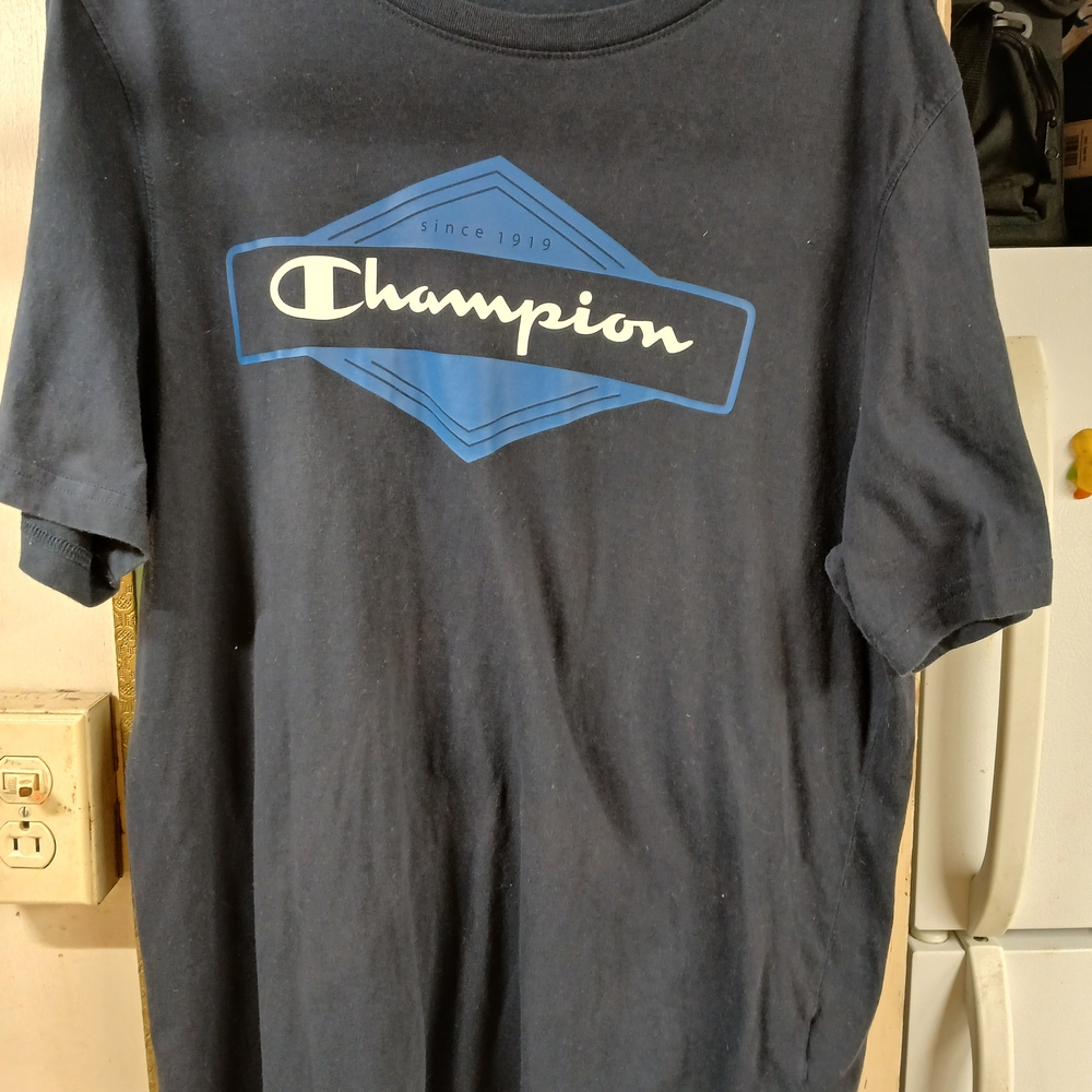 Champion Men's Navy Blue T-Shirt